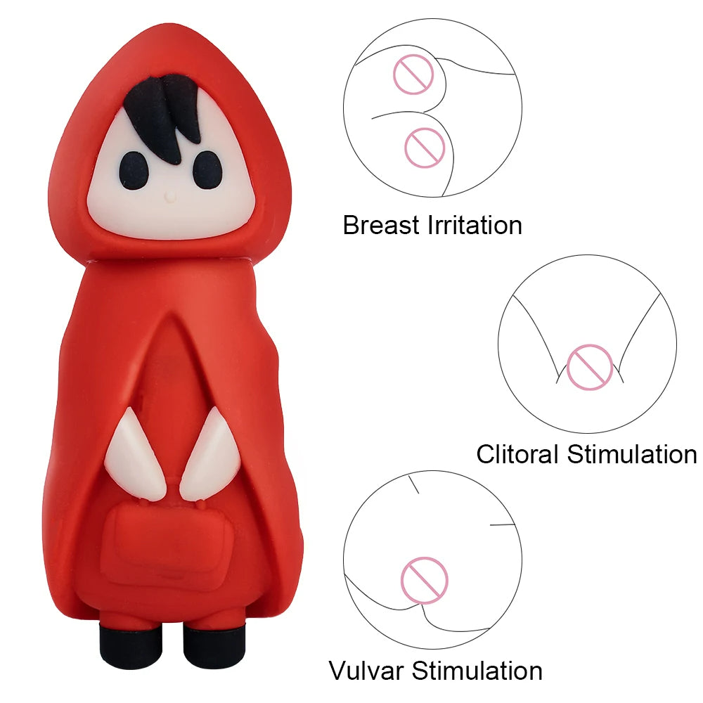 Sexeeg Little Red Riding Hood Christmas Orgasm Egg Vibrating Clitoris Nipples Stimulator 