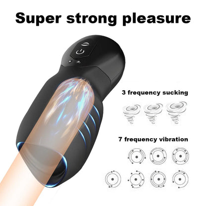 Sexeeg Dragon Suction Trainer Male Masturbator Oral Vaginal Penis Vibrator 