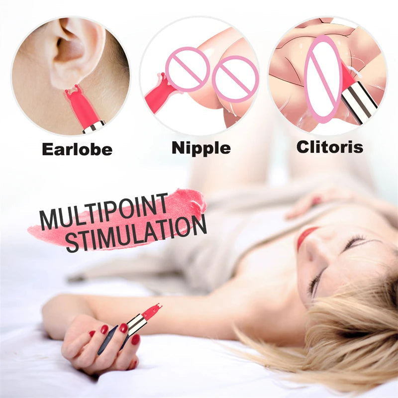 Sexeeg Mini Lipstick Vibrator Secret Bullet Masturbator Nipple Clitoris Stimulator 