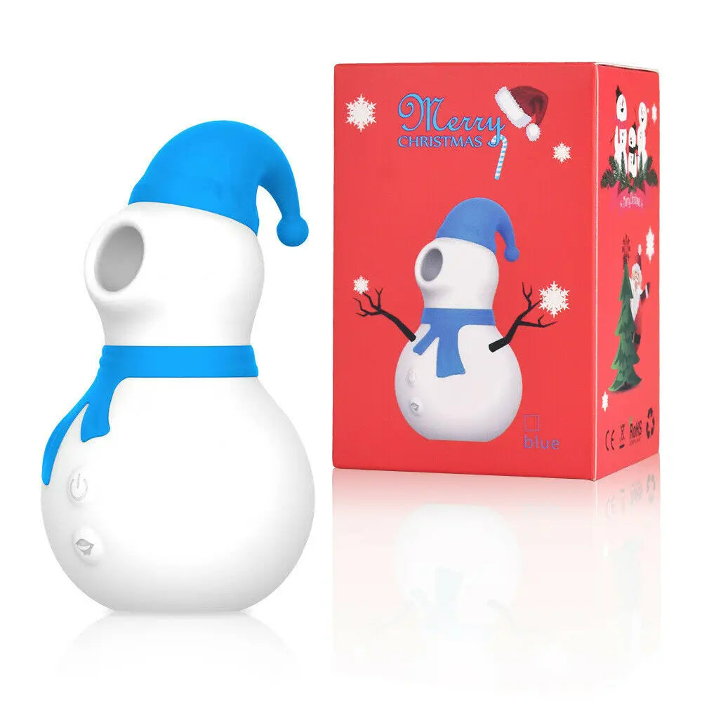 Sexeeg  Christmas Snowman Vacuum Powerful Sucking Vibrator 