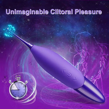 Mini Clitoris G Spot Vibrator for Women Silicone Heads Penis Clitoral Stimulator Wand Vibrations