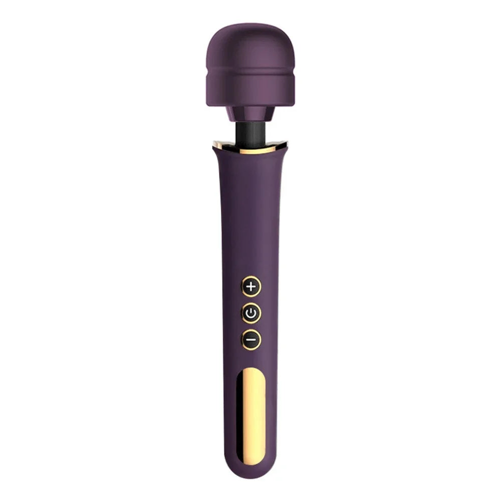 10 Frequency 5-speed Massage Stick Waterproof and Silent USB Charging Magic Wand Vibrators