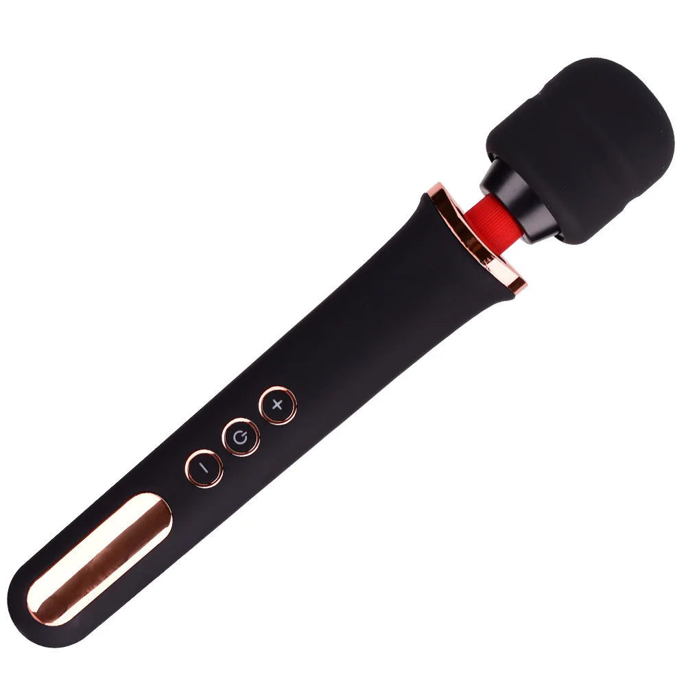 10 Frequency 5-speed Massage Stick Waterproof and Silent USB Charging Magic Wand Vibrators