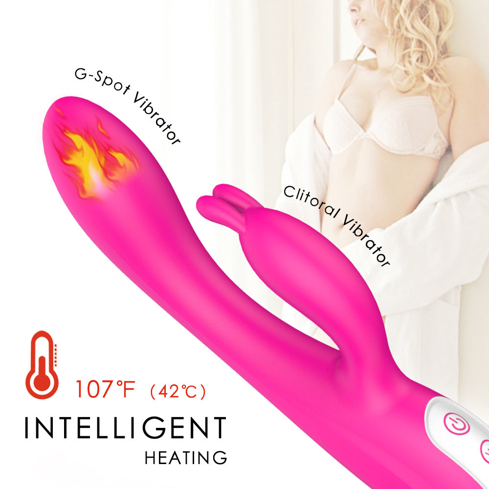 Sexeeg Female Masturbation Device Rabbit Heated Vibrator Waterproof 