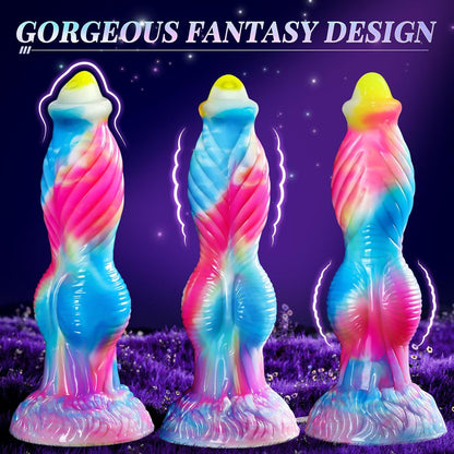 Sexeeg Phoenix Animal Texture 7 Thrusting Vibrating Big Sucker Monster Dildo 10.23 Inch