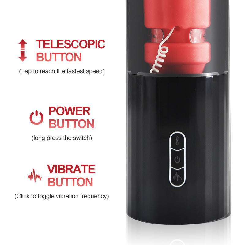 Sexeeg Fully Automatic 7 Telescopic Vibration Intelligent Male Masturbator Cup