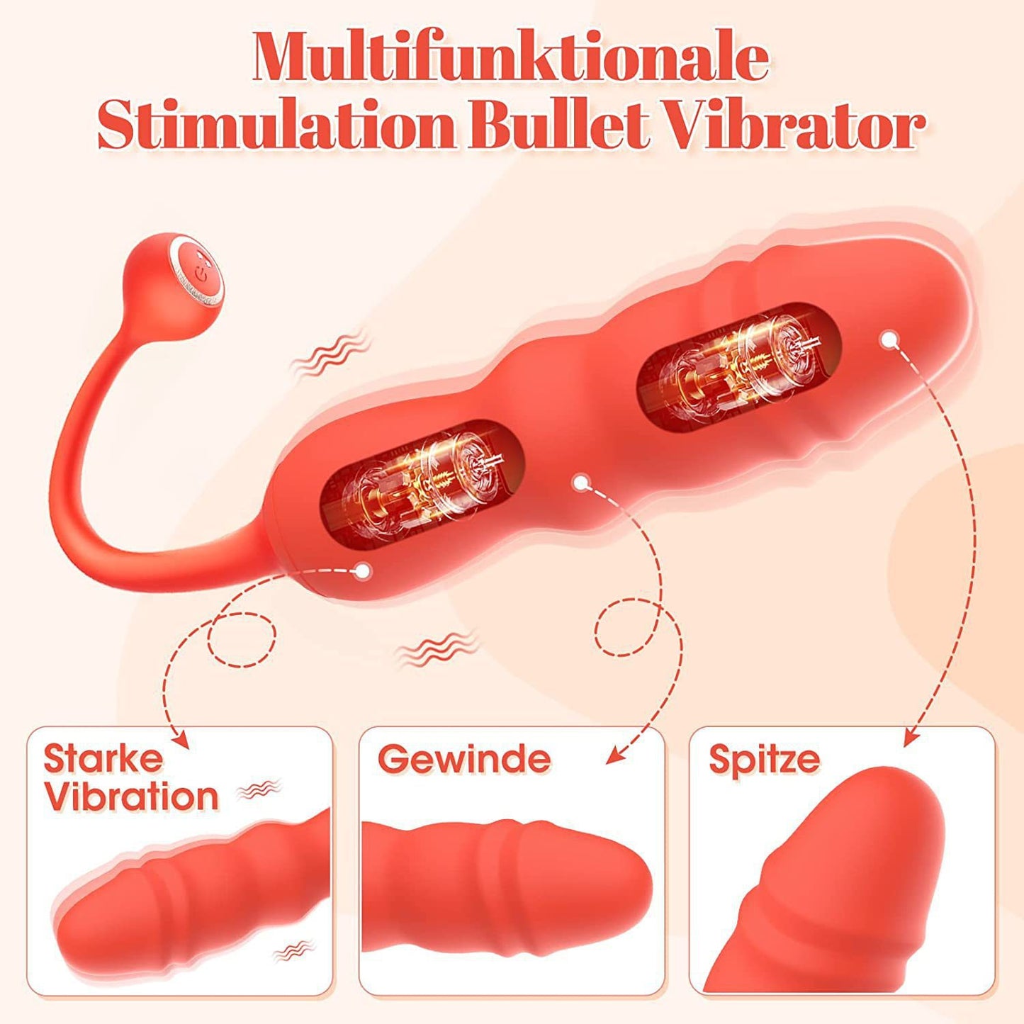 Sexeeg 10 Frequency Telescopic Vibrator Dildo Swinging Vibrator Masturbation Vaginal G-spot Massage Anal Plug