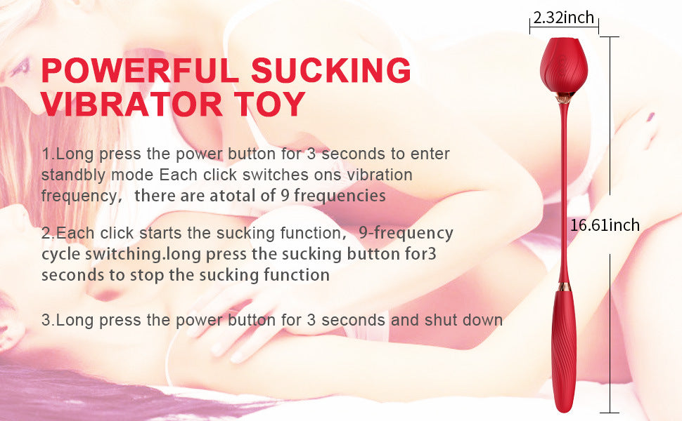 Sexeeg Rose Jump Egg Second Tide Out of Control Vibrating Rod Fully Automatic Telescopic Impact Masturbator