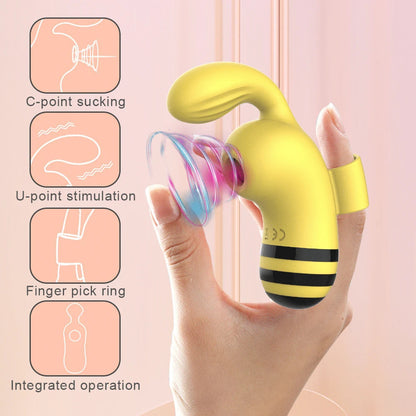 Sexeeg Finger Little Bee Strong Vibration Sucking Egg Female Masturbation Vibrators