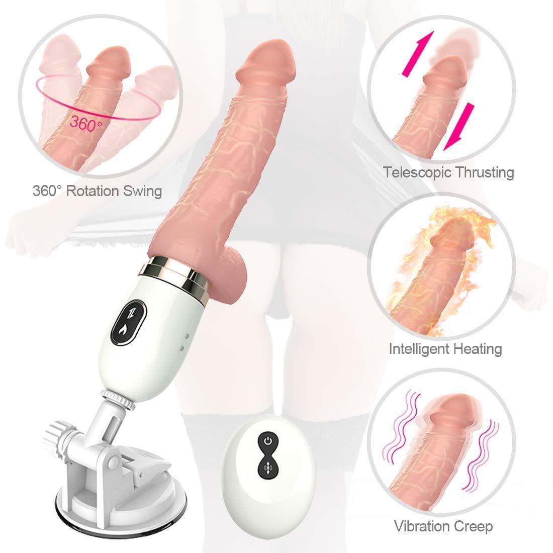 Sexeeg Large Didlo Suction Cup Vibrant Toys with Remote Control Dildos