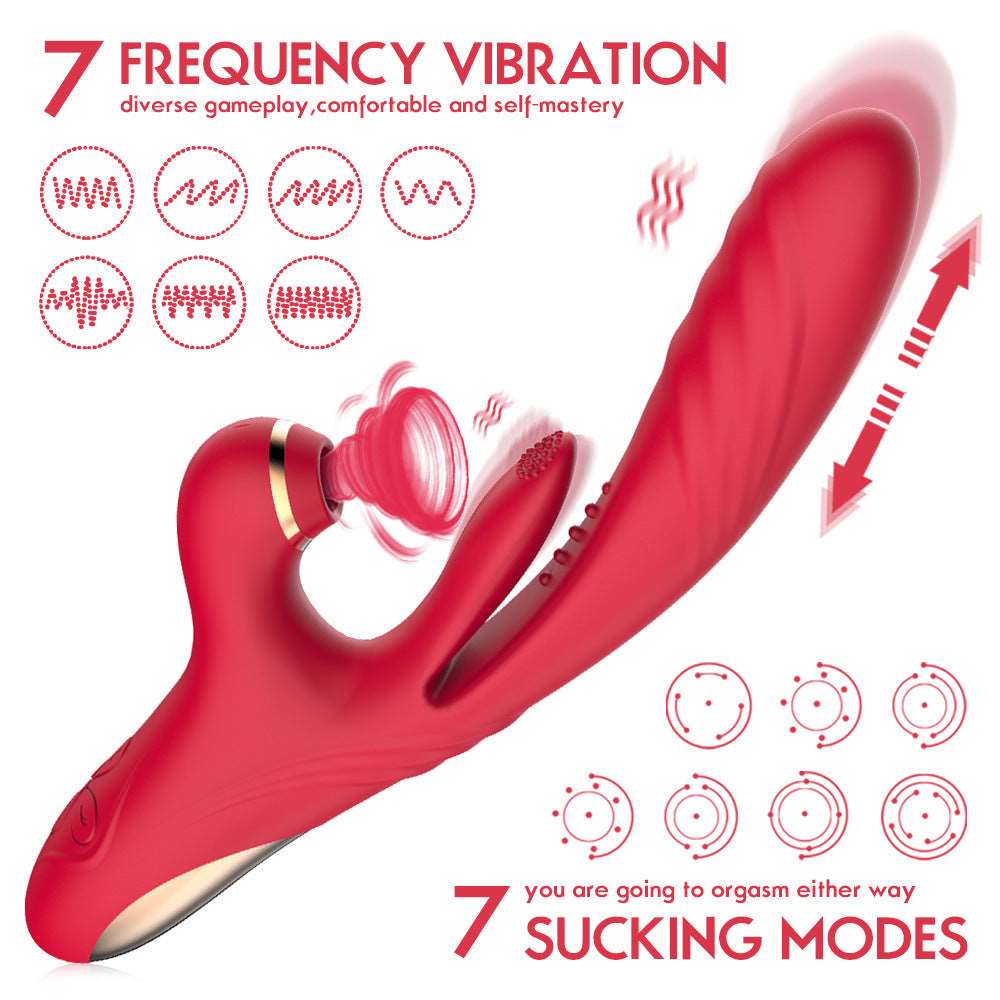 Sexeeg 7-Frequency Expansion Suction Pulsation Female Vibrator 