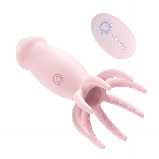 Octopus-style remote-controlled vibrating egg for women; internal G-spot stimulator and AV-style wand for sexual pleasure.