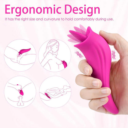 Sexeeg Adult Products Clitoris Tongue Licking Massager Vibrator Female Masturbation