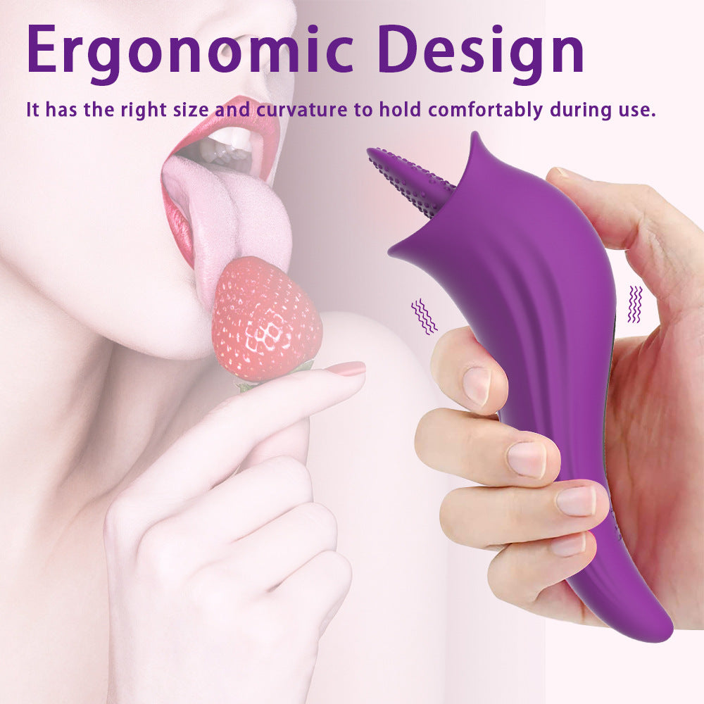 Sexeeg Adult Products Clitoris Tongue Licking Massager Vibrator Female Masturbation