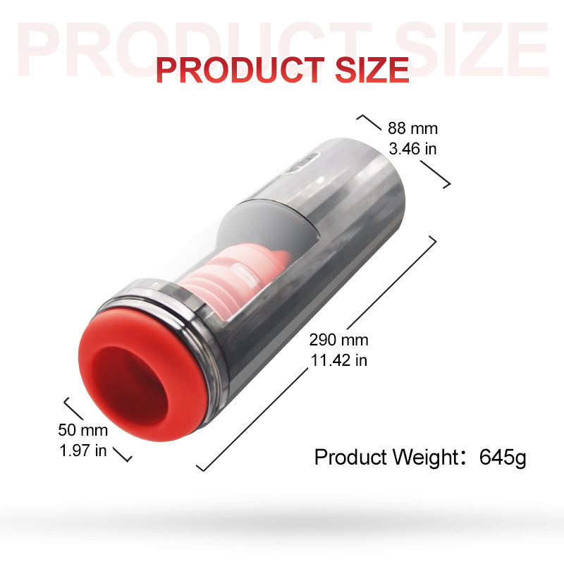 Sexeeg Fully Automatic 7 Telescopic Vibration Intelligent Male Masturbator Cup