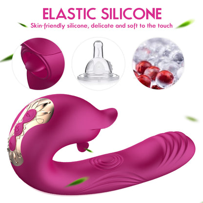 Sexeeg Devil Flower Sex Toys Sucking Dildo Vibrator For Women G-Spot Vibrators