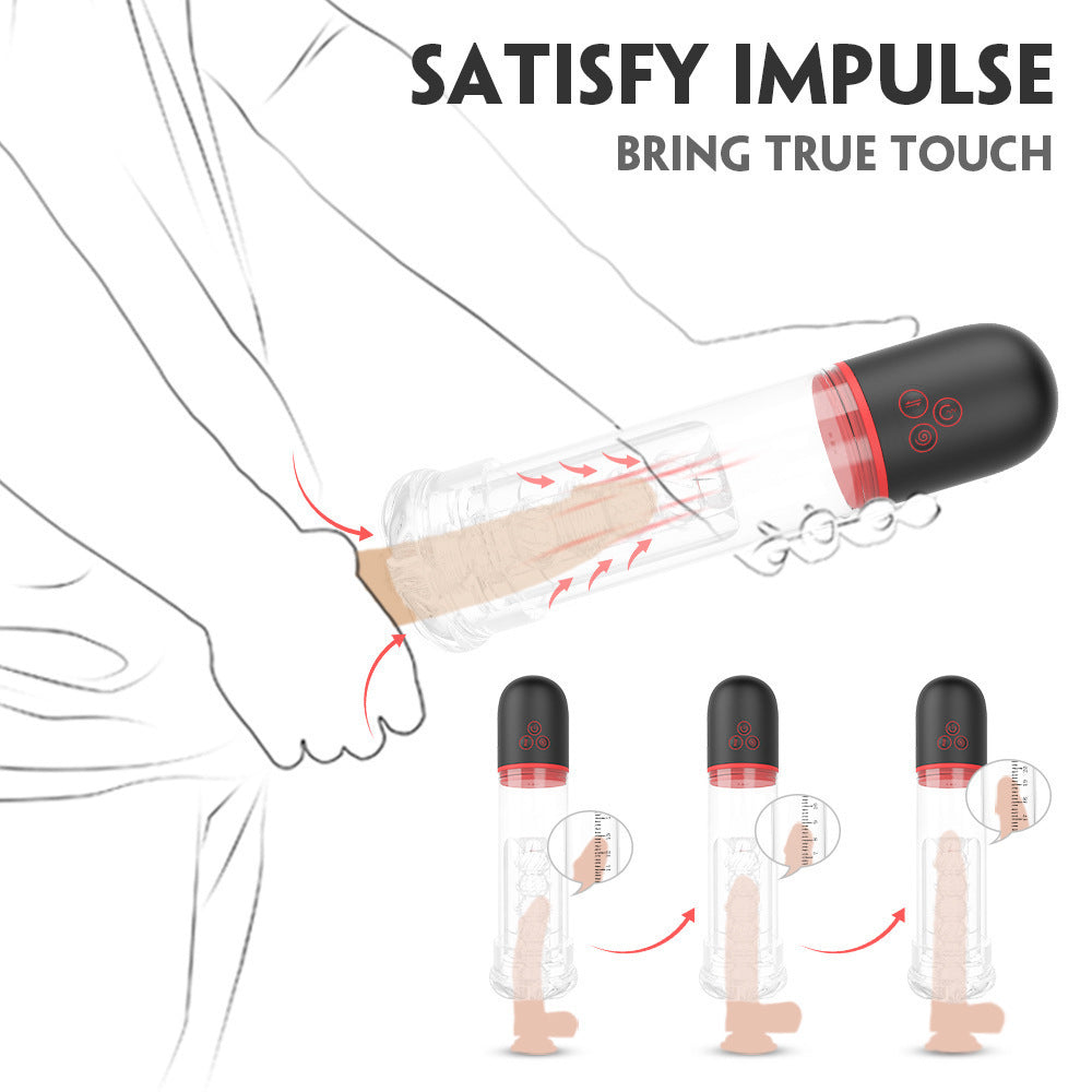 Sexeeg Men's Full Automatic Penis Trainer Intelligent Suction Vacuum Masturbation Cup