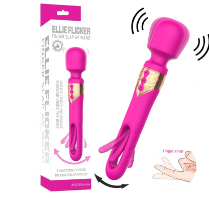 Sexeeg 3 In 1 Hollow Slapping Wand Vibrator Tongue Magic Wand G-Spot Vibrators