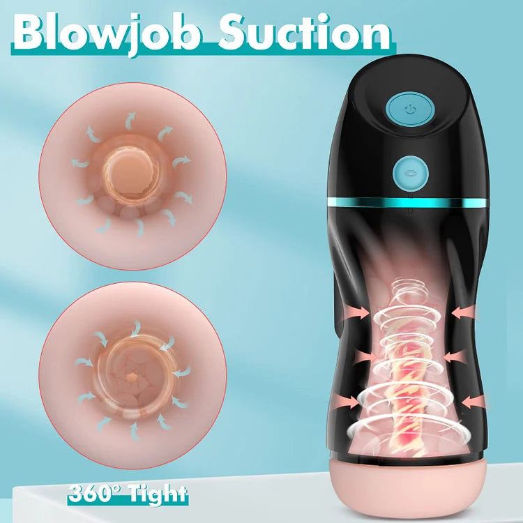 sexeeg Automatic Sucking Male Masturbators Upgraded 7 Vibration & Suction 