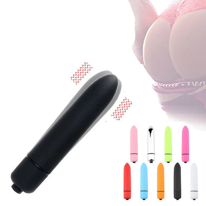 Sexeeg Fun Vibrator Mini Bullet Jump Egg Ten Frequency Vibration Tip Frosted Bullet 