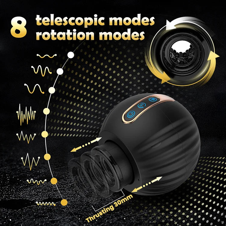 sexeeg Automatic Rotating Thrusting Male Masturbator Blowjob Pocket Pusssy 