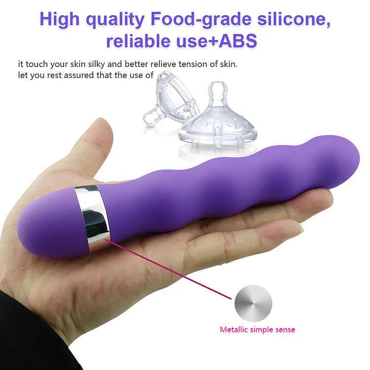 Sexeeg Multi-speed G Spot Vagina Clitoris Anal Plug Dildo Vibrator 