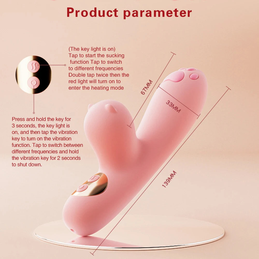 Powerful Sucking Vibrator Female Nipple Clitoral Suction Cup G-Spot Vibrators