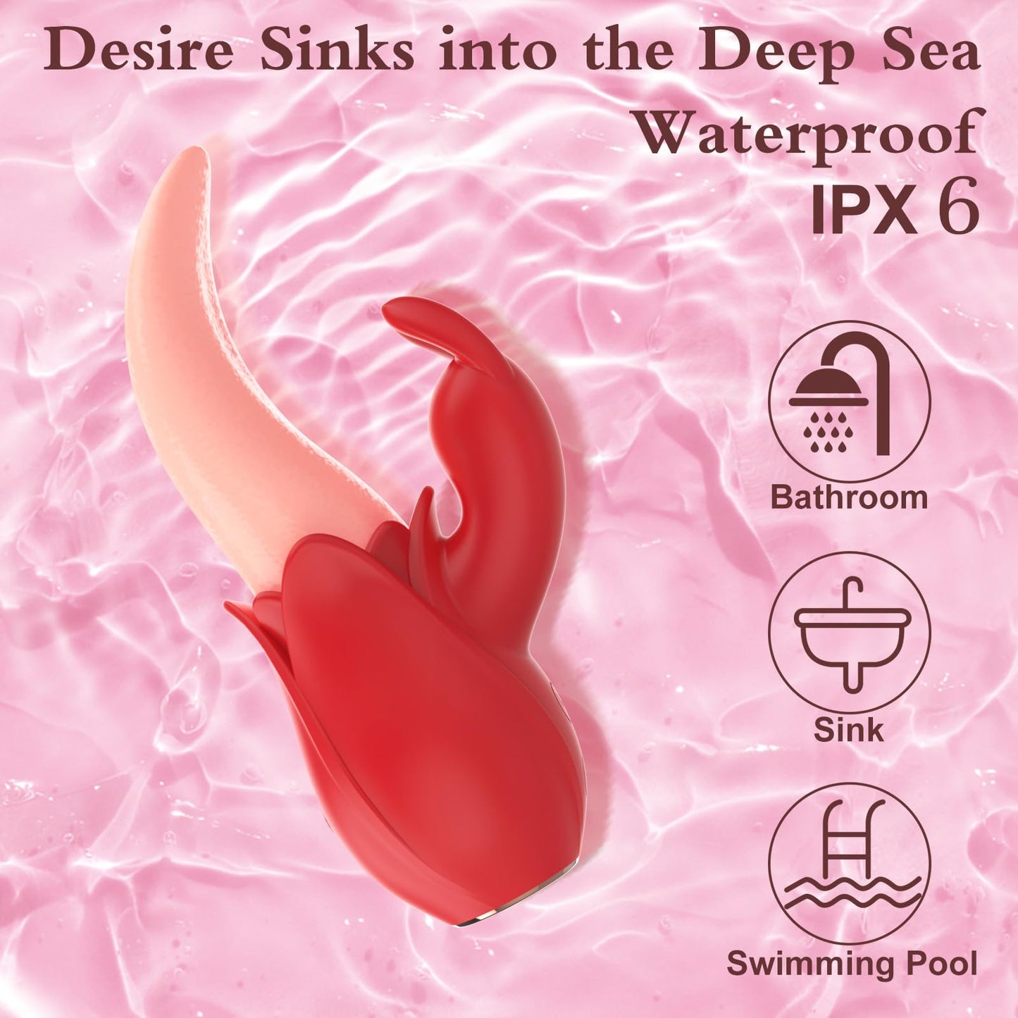 Sexeeg Rose Rabbit Vibrator for Women 