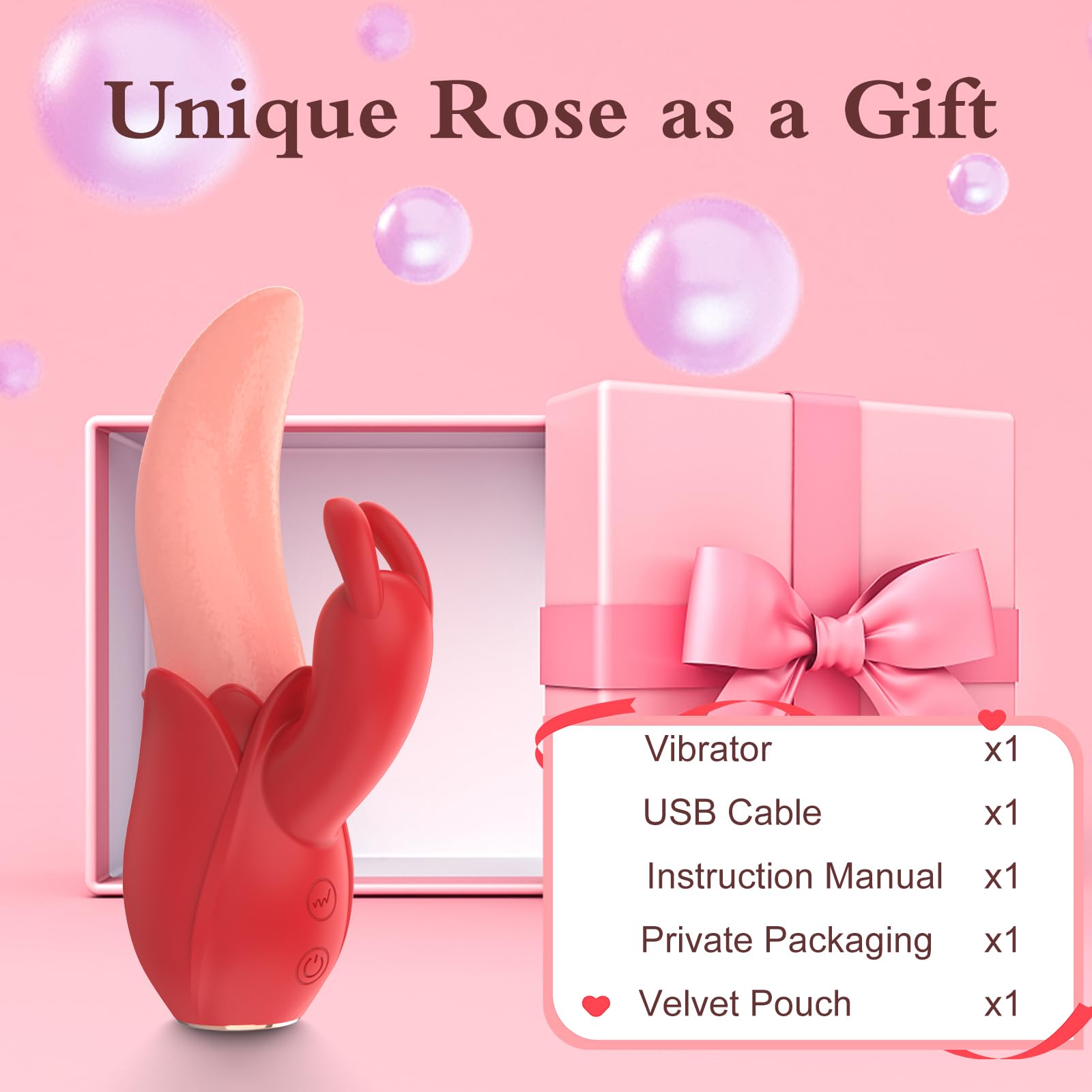 Sexeeg Rose Rabbit Vibrator for Women 