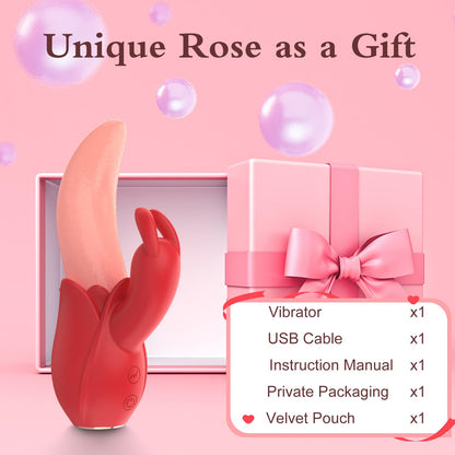 Sexeeg Rose Rabbit Vibrator for Women 