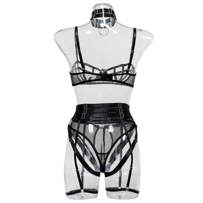 Sensual Lingerie Hollow Bra Sexy Porn Underwear