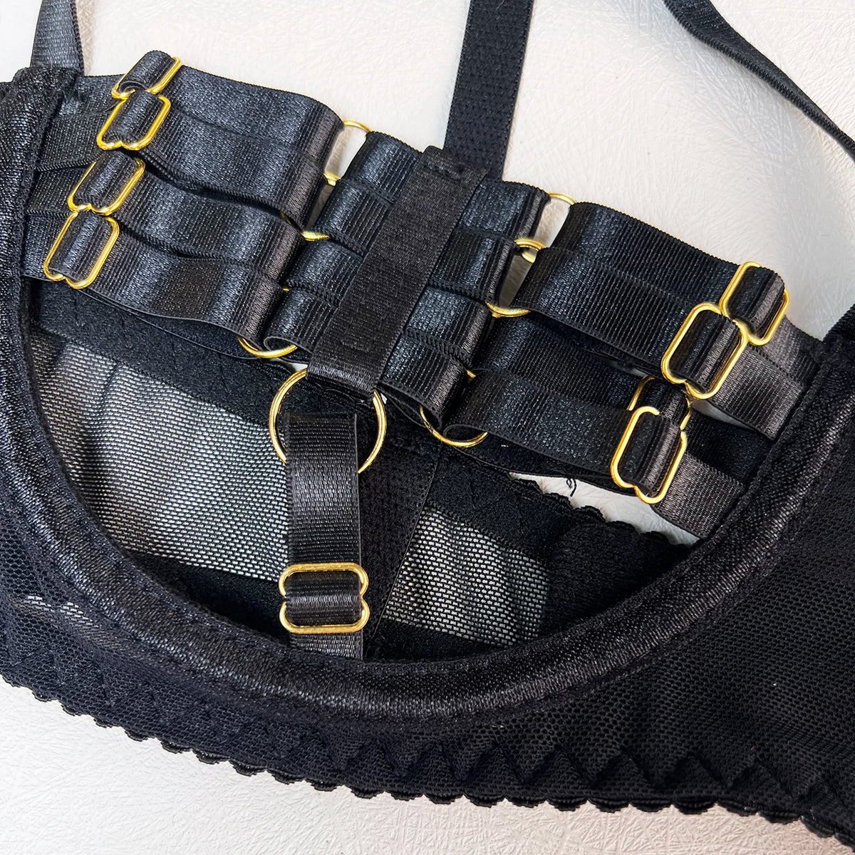5 Piece Sexy Lingerie Naked Women Costume Hollow Underwear Uncensored Sensual Open Bra