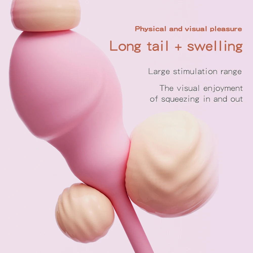 Inflatable Vibrator Wireless Remote Expansion Vibrating Egg Bullet Vaginal G Spot Clitoris Stimulator For Women
