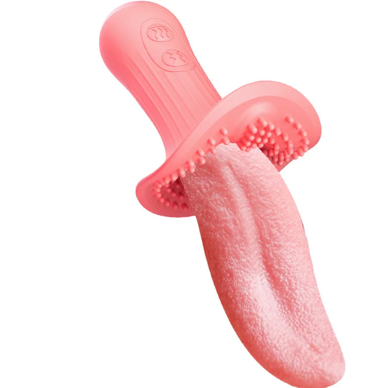 Sexeeg Rose Realistic Tongue Licking Massage Vibrator