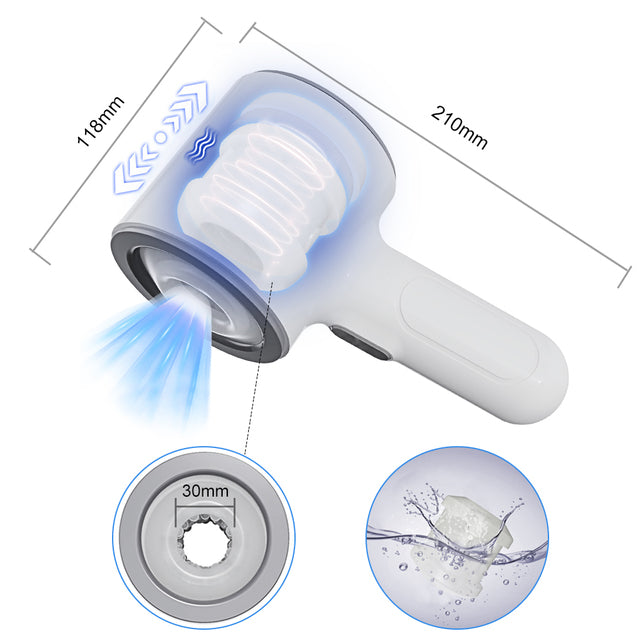 Sexeeg Frequency Telescopic Handheld Male Masturbator 