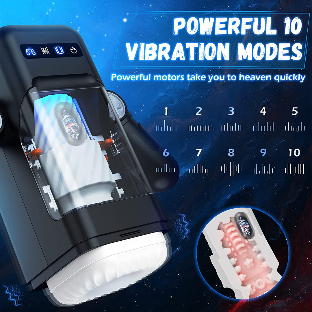 Sexeeg Game cup - Thrust Vibration Masturbator With Heating Function 