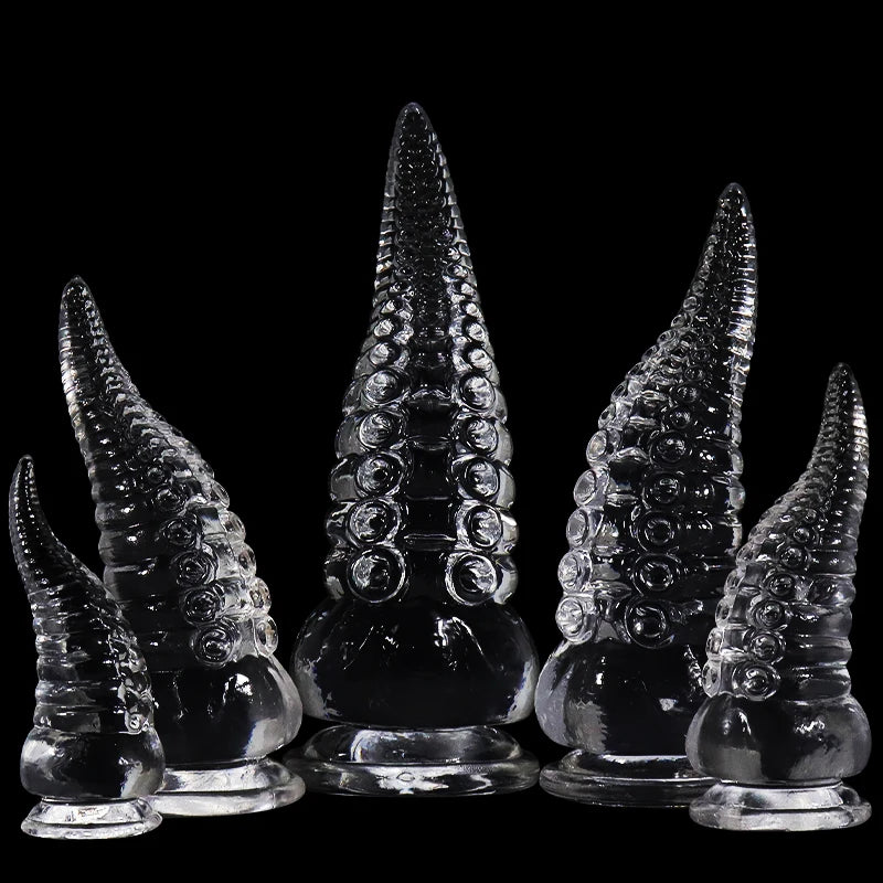 Transparent Soft Dildo Tentacles Big Anal Plug Butt Plug Adult Sex Toys