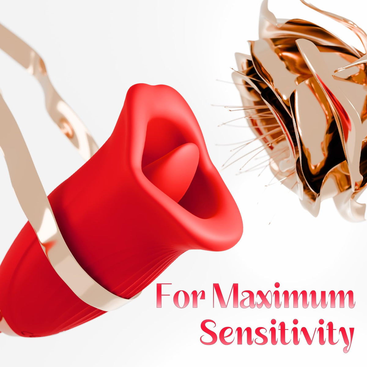 Sexeeg Rose Muncher Lip Tongue Suction Vibrator With Patting Dildo Vibrator 