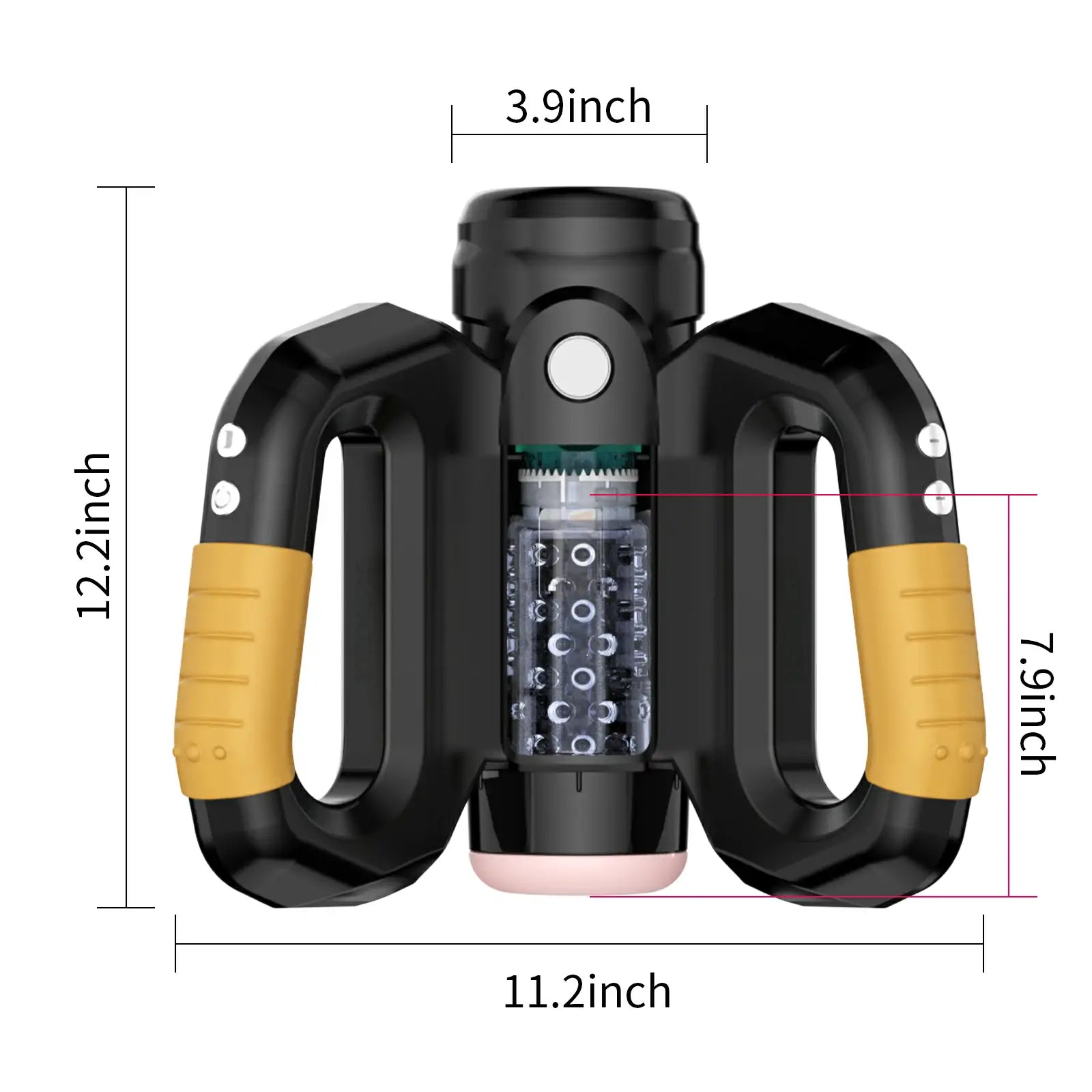 Sexeeg Hercules Grip Master Upgraded Fully Automatic Telescopic Rotating Masturbation Cup 