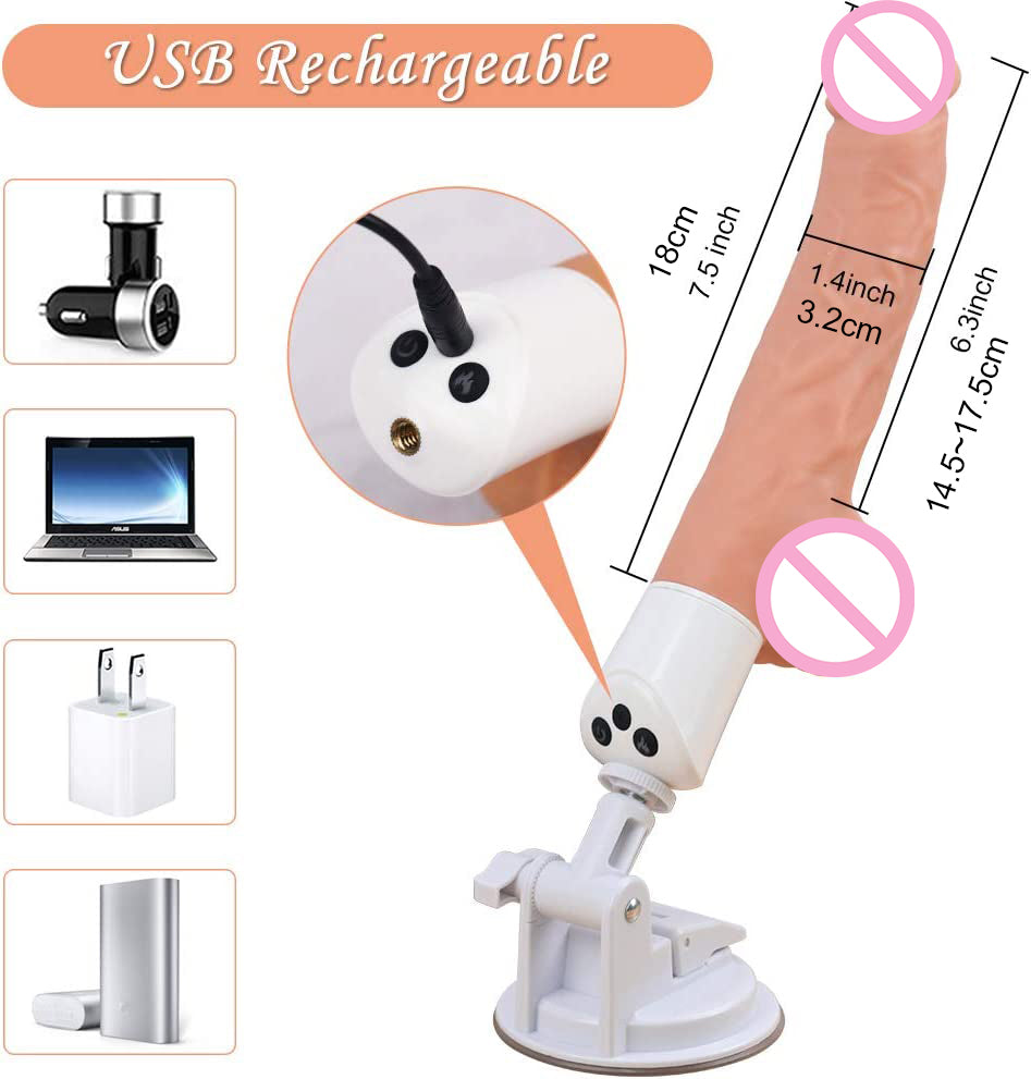 Sexeeg Scimitar  Automatic Telescopic Vibration Gun Simulation Mastic  Female Masturbation 