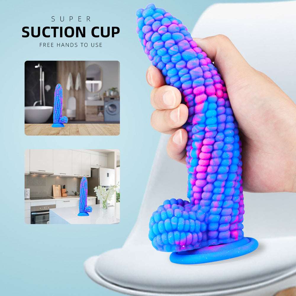 Sexeeg Corn Silicone Dildo Huge Penis Anal Plug 