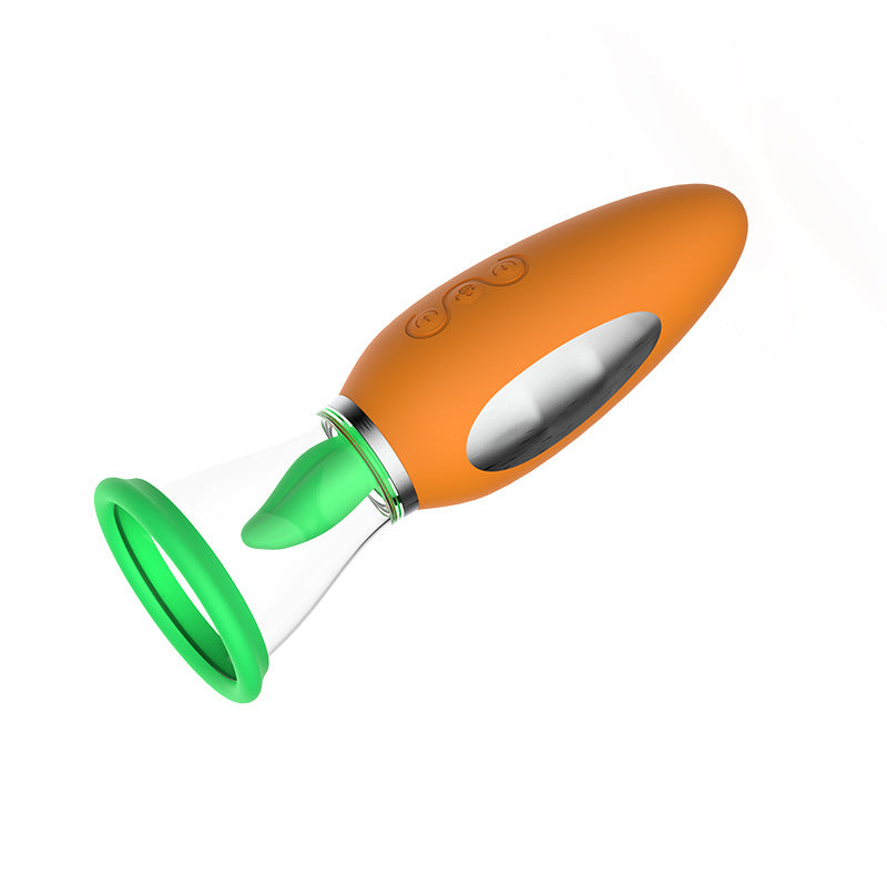 Sexeeg Carrot Vibrator Female Masturbator Vibration Av Automatic Heating Sucking Tongue Licker Pluggable 