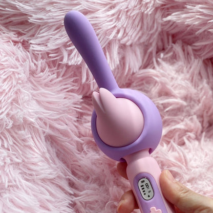 Sexeeg Monster Av Vibrating Stick 3 In 1 Stick Head Heating G- Spot Stimulator App Remote Control 