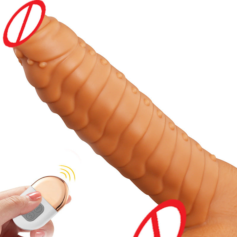 Sexeeg Telescopic Dildo Silicone Realistic Big Fake Penis Dildo Vibrator 