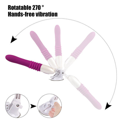 Sexeeg Telescopic Thrusting 10 Frequency Sex Dildos Machine for Female