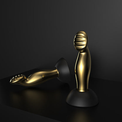 Sexeeg Wireless Remote Control Light Luxury Gilded Prostate Massager Masturbation Stick Anal Plug