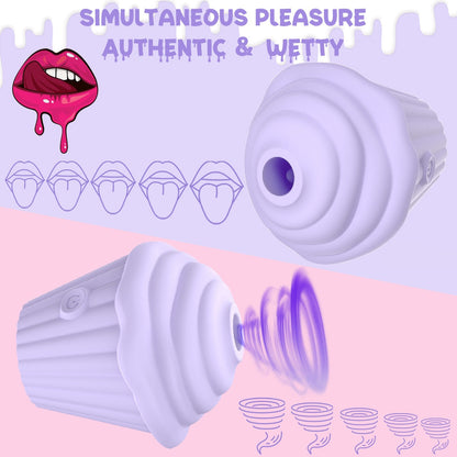 Sexeeg Mini Ice Cream Sucking Vibrator Clitoris Stimulator For Adult 