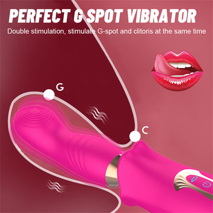 Sexeeg Rose Muncher Bite Vibrator G Spot Clitoris Stimulator Vagina Sucking Masturbator 