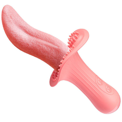 Sexeeg Rose Realistic Tongue Licking Massage Vibrator