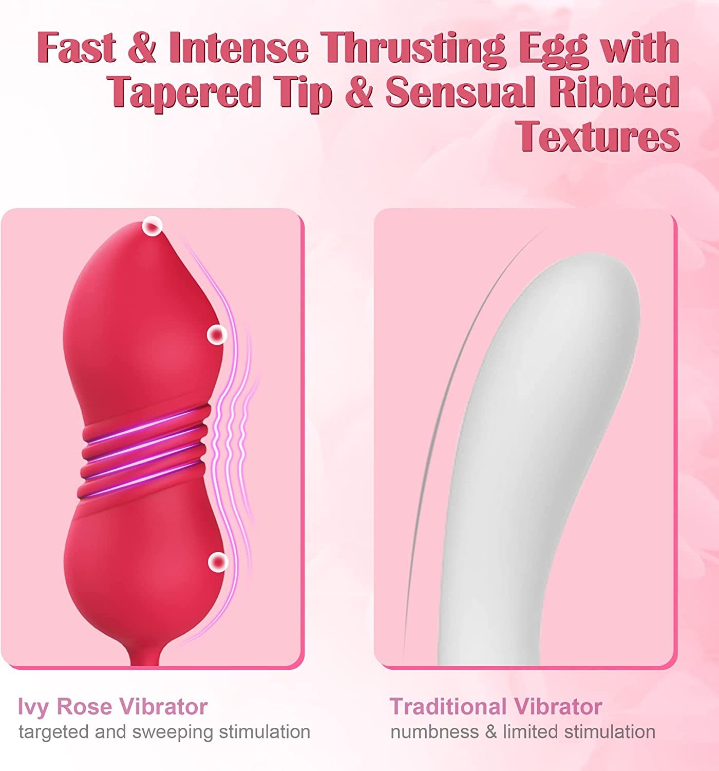 Sexeeg S475-7 4-in-1 Three Pistils Rose Toy With Telescopic Egg 